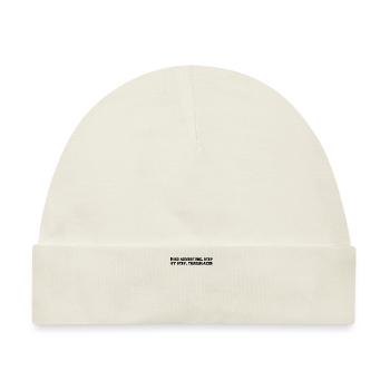 Wandern - Find adventure, step by step, - Baby Premium Organic Mütze - Naturweiß - Vorne