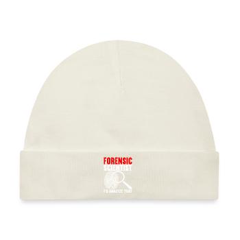 Forensik Forensiker - Baby Premium Organic Mütze - Naturweiß - Vorne