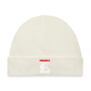 Forensik Forensiker - Baby Premium Organic Mütze - Naturweiß - Vorne