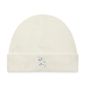Schmetterling Schmetterling Tier bunt Farbe - Baby Premium Organic Mütze - Naturweiß - Vorne