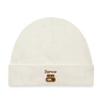 Soprano Mode On 2 - Baby Premium Organic Mütze - Naturweiß - Vorne