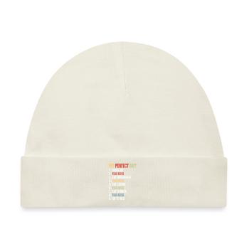 Geschenk für Mahjong Fans - Baby Premium Organic Mütze - Naturweiß - Vorne