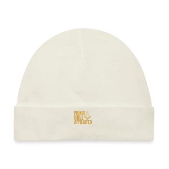 Freimaurer Winkel & Zirkel FREEMASON Prince Hall - Baby Premium Organic Mütze - Naturweiß - Vorne