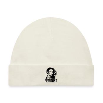 FEMINIST - Baby Premium Organic Mütze - Naturweiß - Vorne