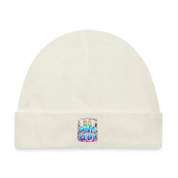 No Pants Club 5 - Baby Premium Organic Mütze - Naturweiß - Vorne
