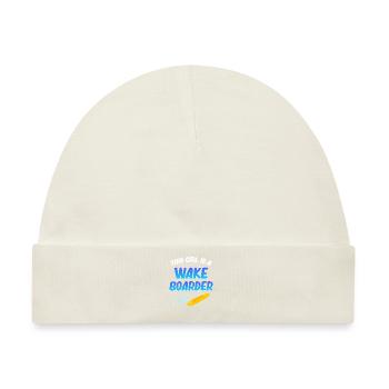 Dieses Mädchen Ist Eine Wakeboarderin, Die - Baby Premium Organic Mütze - Naturweiß - Vorne