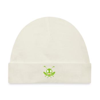 Heuschrecke - Baby Premium Organic Mütze - Naturweiß - Vorne