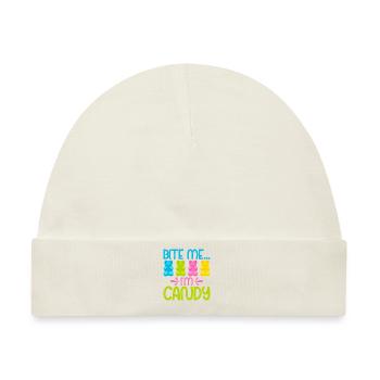 Candy Gift - Baby Premium Organic Mütze - Naturweiß - Vorne