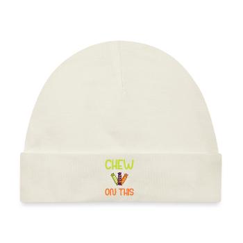 Candy Gift - Baby Premium Organic Mütze - Naturweiß - Vorne