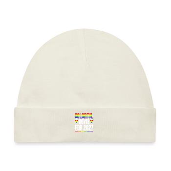 Gay Pride 2027 Hochzeit Homo-Ehe - Baby Premium Organic Mütze - Naturweiß - Vorne