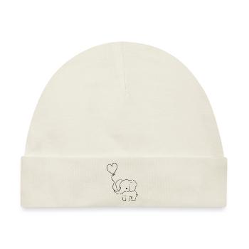Elefant mit Ballon - Baby Premium Organic Mütze - Naturweiß - Vorne