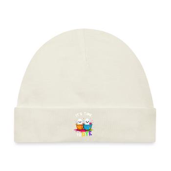 Lustiges Eier Färben Farben Zu Ostern Künstler - Baby Premium Organic Mütze - Naturweiß - Vorne