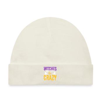 Witches Be Crazy Hexerei-Enthusiast - Baby Premium Organic Mütze - Naturweiß - Vorne