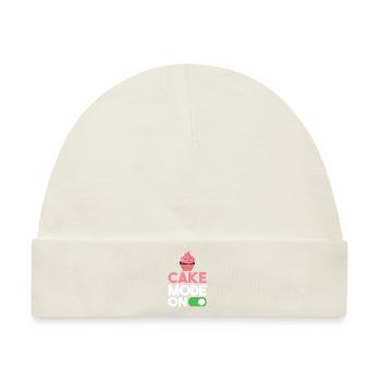 Cake Lover Cake Gift - Baby Premium Organic Mütze - Naturweiß - Vorne