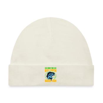 Nur der beste Fang Barschfische - Baby Premium Organic Mütze - Naturweiß - Vorne