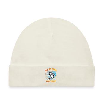 Barschfisch in meinem Herzen - Baby Premium Organic Mütze - Naturweiß - Vorne