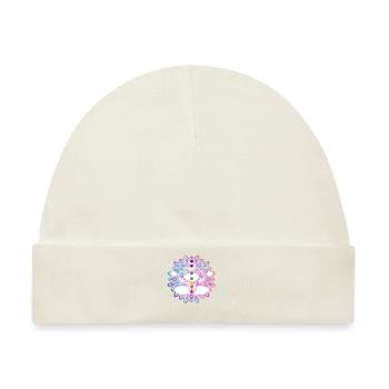 Chakra-Heilung Zen-Praktizierender - Baby Premium Organic Mütze - Naturweiß - Vorne