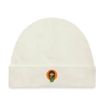 Indien Inder Hindu Stolz Flagge Land I Geschenk - Baby Premium Organic Mütze - Naturweiß - Vorne