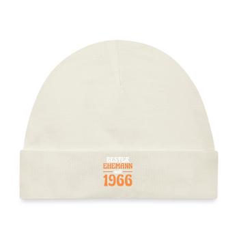 Valentinstag Bester Ehemann Seit 1966 - Baby Premium Organic Mütze - Naturweiß - Vorne