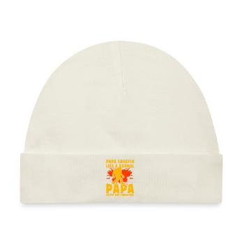 Papa Squatch wie ein normaler Papa außer Way Squatch - Baby Premium Organic Mütze - Naturweiß - Vorne