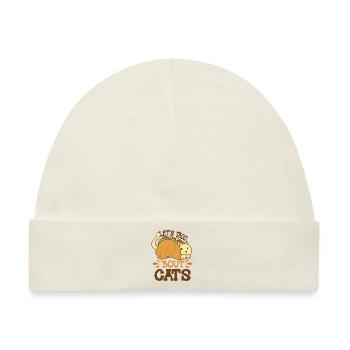 Let's Taco Bout Cats Catlover - Baby Premium Organic Mütze - Naturweiß - Vorne