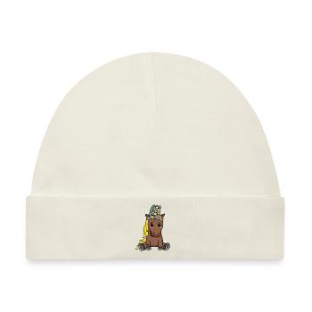 Hippie Pferd Pferde Gaul Schamane Kind Kinder - Baby Premium Organic Mütze - Naturweiß - Vorne