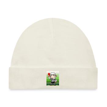Fußball Fußballfan Finale Rote Karte Foul Lustig - Baby Premium Organic Mütze - Naturweiß - Vorne