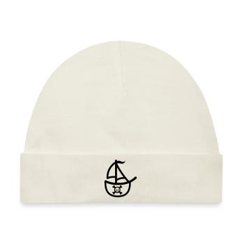 Piratenschiff - Baby Premium Organic Mütze - Naturweiß - Vorne