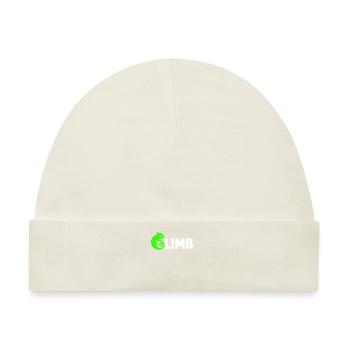 Bouldern, Klettern, Freiklettern Chameleon Boulder - Baby Premium Organic Mütze - Naturweiß - Vorne