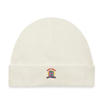 Krankenschwester in der Notaufnahme Ruhe bewahren und Leben retten - Baby Premium Organic Mütze - Naturweiß - Vorne