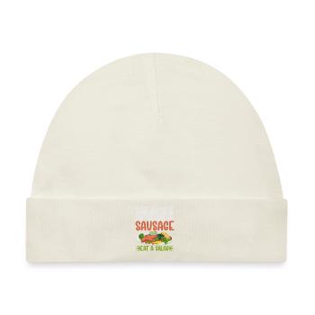 Sausage Lover - Baby Premium Organic Mütze - Naturweiß - Vorne