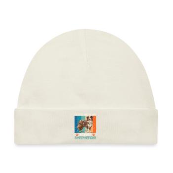 Aussie GLOTZ NICHT SO SONST SHEPHERDS Lustiges - Baby Premium Organic Mütze - Naturweiß - Vorne