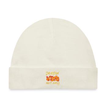 Peepin' Ain't Easy Leaf Peeping Leaf Peeper - Baby Premium Organic Mütze - Naturweiß - Vorne