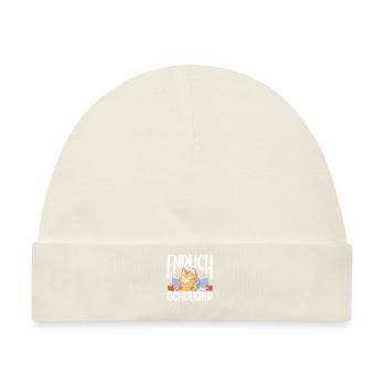 School 1. Grade - Baby Premium Organic Mütze - Naturweiß - Vorne