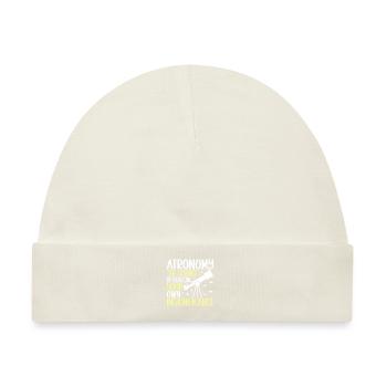 Astronom Astronomie - Baby Premium Organic Mütze - Naturweiß - Vorne