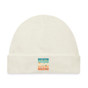 Bouldern Bouldering - Baby Premium Organic Mütze - Naturweiß - Vorne
