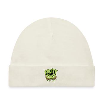 Fruchtig Orangen für einen Kiwi Liebhaber - Baby Premium Organic Mütze - Naturweiß - Vorne