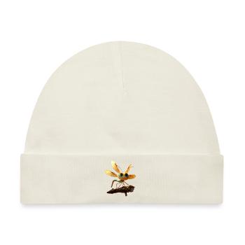 Libelle Dragonfly Bunte Flügel Süße Libellen - Baby Premium Organic Mütze - Naturweiß - Vorne
