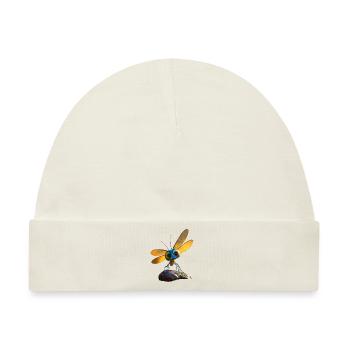 Libelle Dragonfly Bunte Flügel Süße Libellen - Baby Premium Organic Mütze - Naturweiß - Vorne