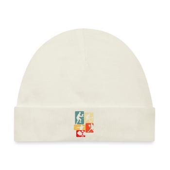 Pickleball Men Kids Boys - Baby Premium Organic Mütze - Naturweiß - Vorne