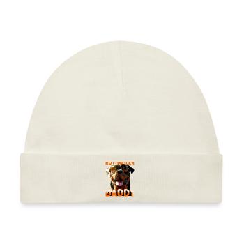 Rottweiler Daddy Papa Vater Vatertag Dad Hunde - Baby Premium Organic Mütze - Naturweiß - Vorne