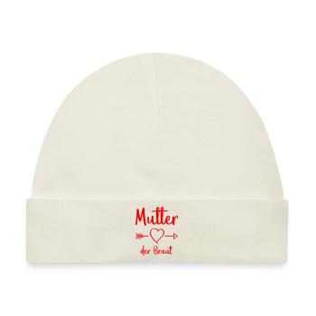 mutter der braut - Baby Premium Organic Mütze - Naturweiß - Vorne
