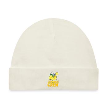 Limonade Lemonade Crew Zitronen Limo Saft Eis - Baby Premium Organic Mütze - Naturweiß - Vorne