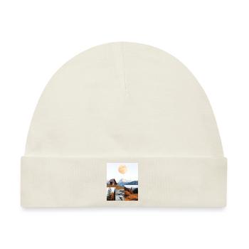 Hütte. - Baby Premium Organic Mütze - Naturweiß - Vorne