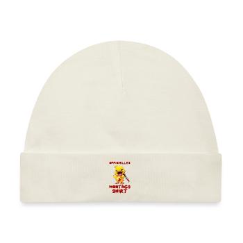 Offizielles Montags Shirt - Ente mit Messer - Baby Premium Organic Mütze - Naturweiß - Vorne