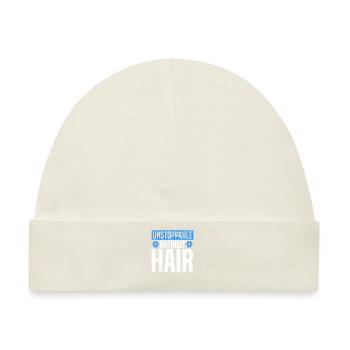 Alopecia Areata Bewusstsein Haarausfall - Baby Premium Organic Mütze - Naturweiß - Vorne