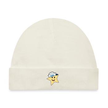 Seestern Matrose Moin Seemann Matrosen Moin - Baby Premium Organic Mütze - Naturweiß - Vorne