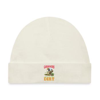 Gardeners Know All The Dirt - Baby Premium Organic Mütze - Naturweiß - Vorne