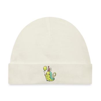 Wurm Geburtstag Baby - Baby Premium Organic Mütze - Naturweiß - Vorne