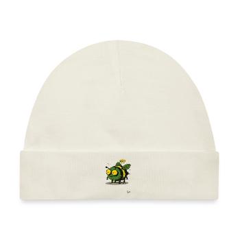 Die coole und hässliche Hummel-Rummel-Biene - Baby Premium Organic Mütze - Naturweiß - Vorne